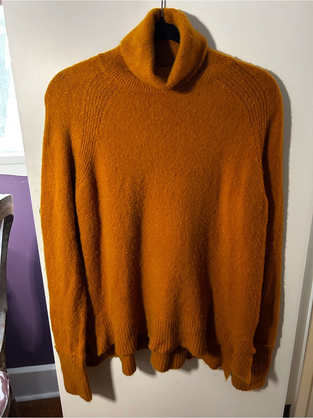 J. Crew Mustard Yellow Turtleneck Sweater